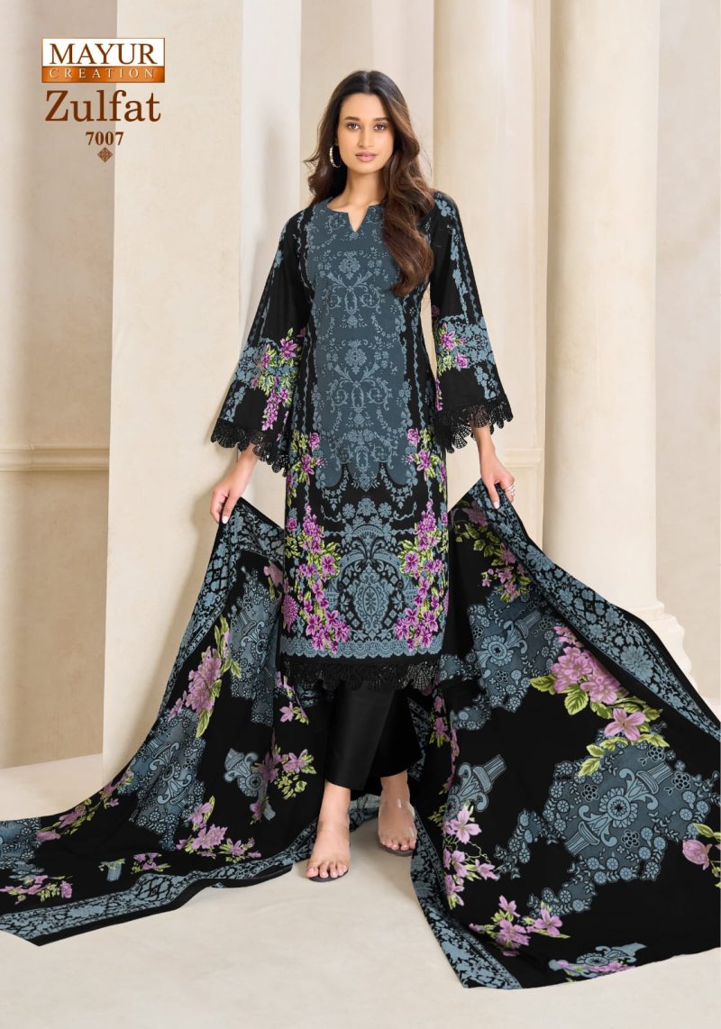Zulfat Vol 7 By Mayur Cotton Printed Dress Material 